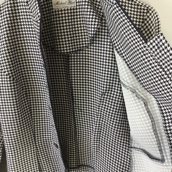 Vintage navy houndstooth band leader jacket - Picture 8 of 13